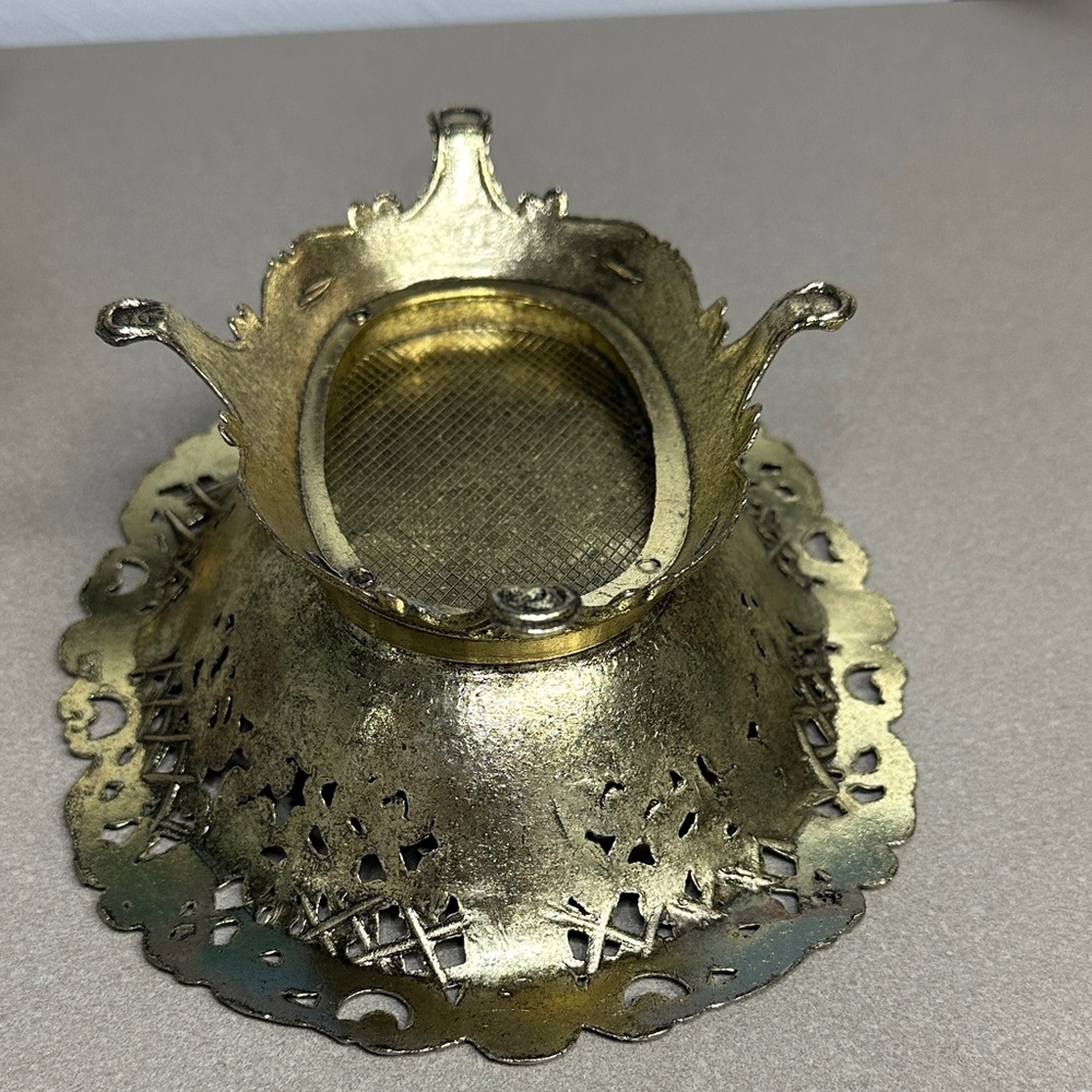 Ornate Gold Decorative Bowl - Picture 10 of 13